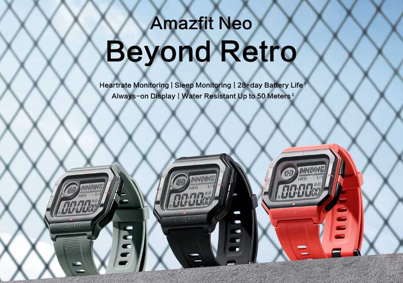 Amazfit Neo Smart Watch - funkciju apskats
