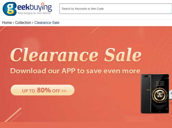 Vietnē Geekbuying.com esošajā izpārdošanā ir iekļauti apģērbi