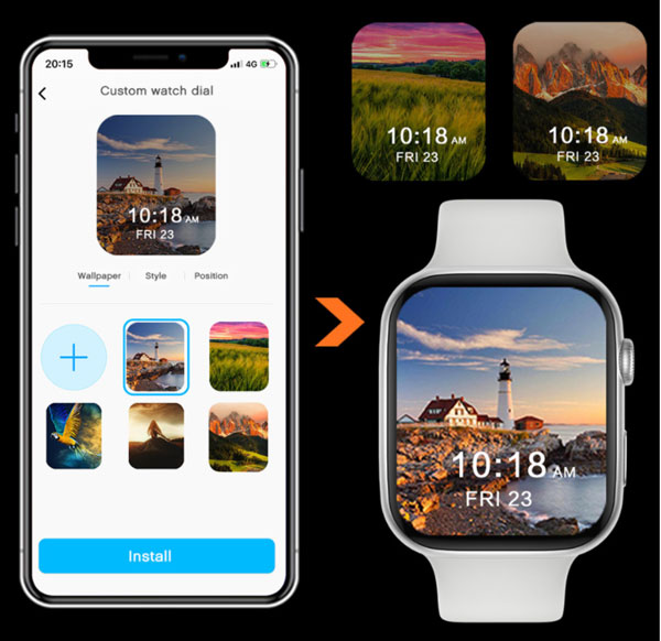 FK88-Smartwatch-pulksteņu sejas