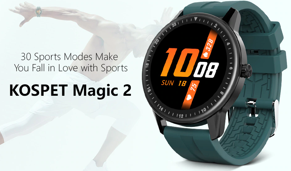 Kospet Magic 2 viedpulkstenis - pārskats par funkcijām, 30 sporta režīms!