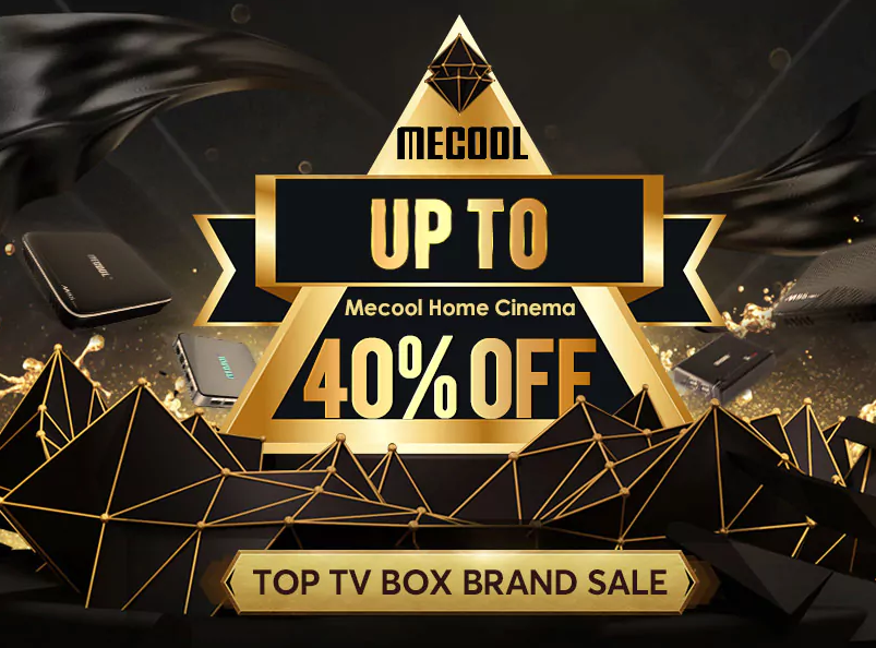 MECOOL TV Box zīmola izpārdošana līdz 40% atlaide