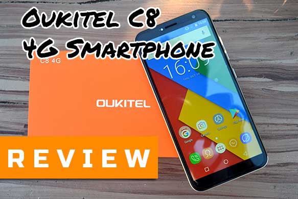 [Pārskats] Oukitel C8 4G viedtālrunis - pieejama, piedāvāta iepakota ierīce