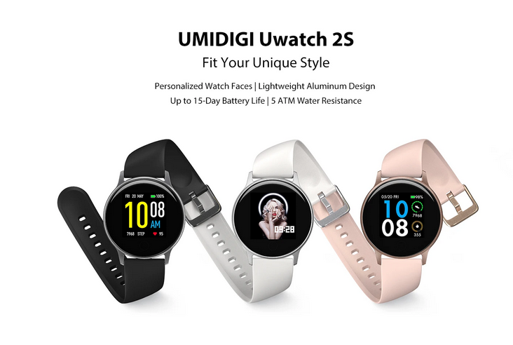 Umidigi Uwatch 2S - viedpulkstenis ar elektronisko kompasu