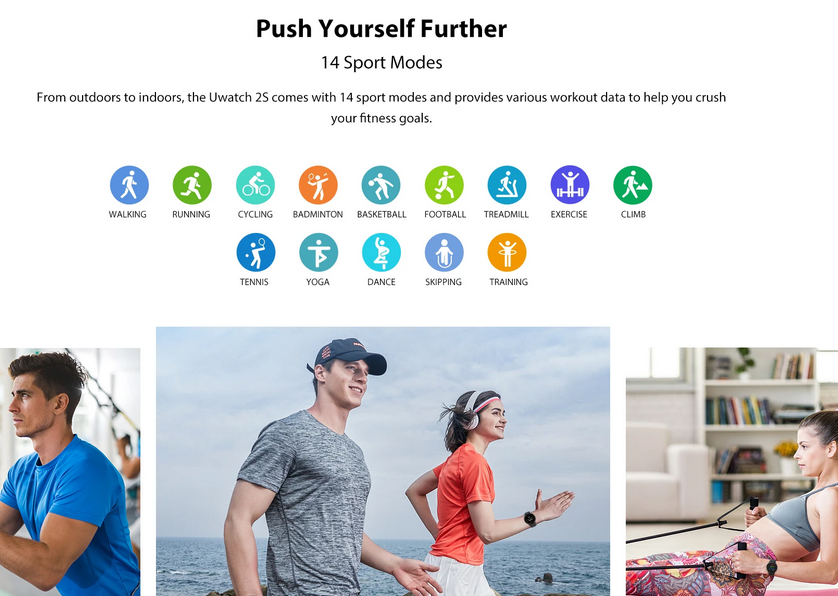 vairāku veidu Umidigi Uwatch 2 sporta režīms