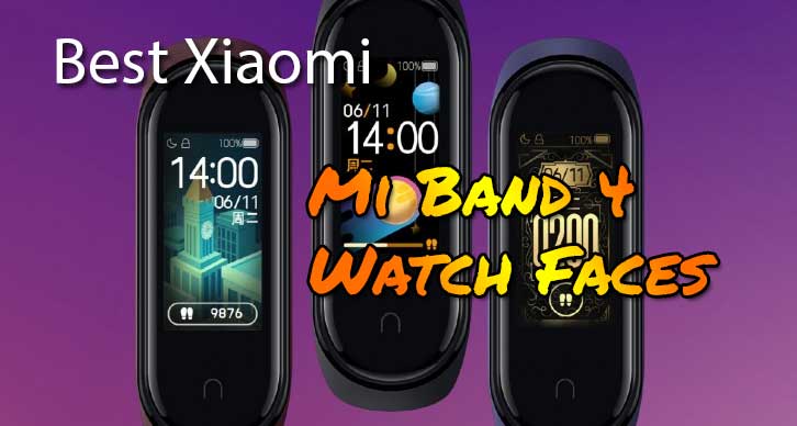Vislabākie pulksteņa ekrāni Xiaomi Mi Band 4