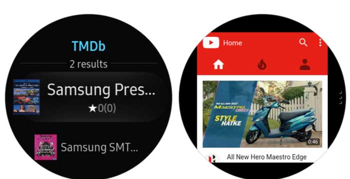 Samsung internets priekš Galaxy Watch