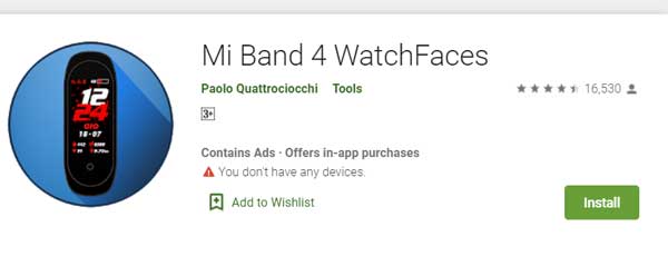 Mi Band 4 pulksteņu sejas, ko veidojis Paolo Kvattrociocchi