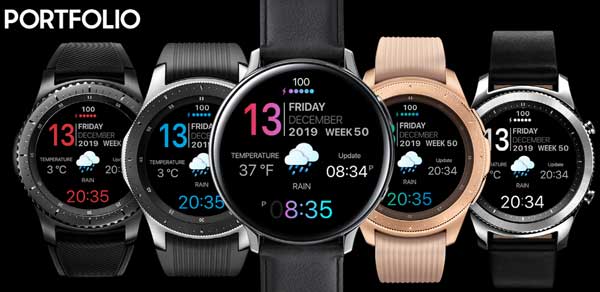 Jaunākās Galaxy Watch Active / Active 2 pulksteņu sejas 2021. – 2021. Gada decembris