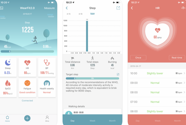 WearFit 2.0 App. APK lejupielāde Android un iOS saitēm