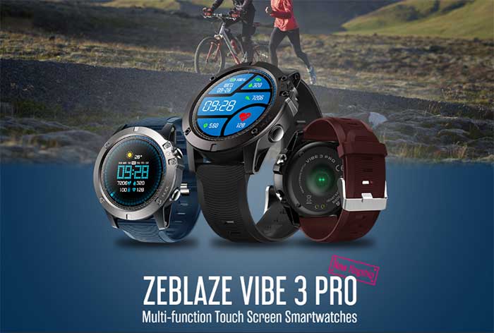 Zeblaze Vibe 3 Pro daudzfunkcionāls viedpulkstenis tagad vietnē Banggood.com