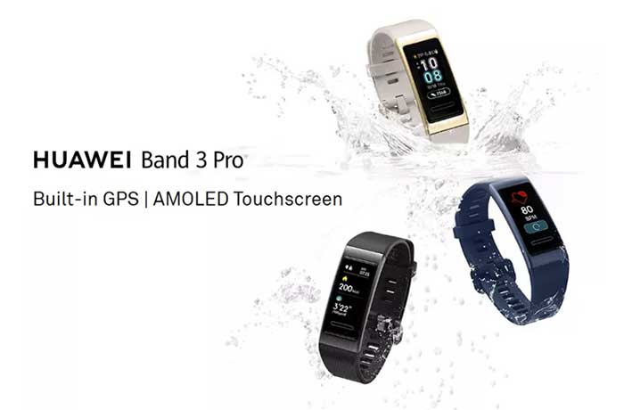 Huawei Band 3 Pro SmartBand - AMOLED ekrāns + iebūvēts GPS