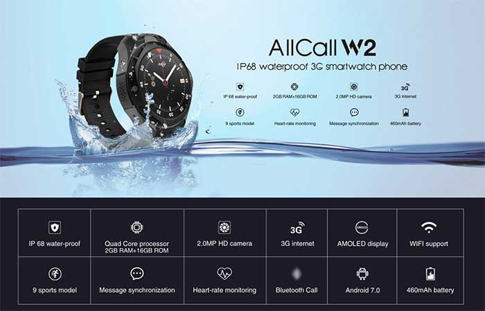 AllCall W23G Smartwatch - kupona kods