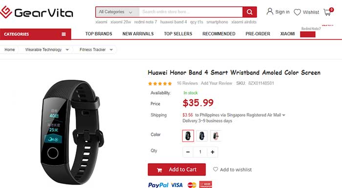 Huawei Honor Band 4 viedā aproce - kupona kods
