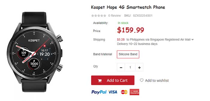 KOSPET HOPE Smartwatch Phone - Kupona kods